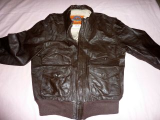 Cooper A2 leather flyers Jacket,  WW2 50th anniversary,  flying jacket 38R 5