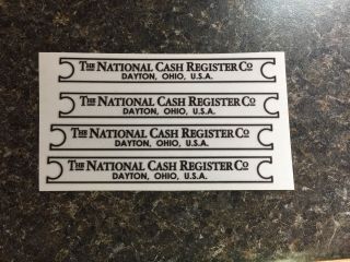 Base Tag Sticker Decal For Ncr National Cash Register