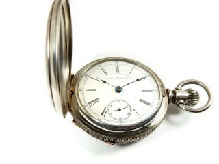 Rare Antique 18s Waltham Appleton Tracy Gold Movement Pocket Watch Serviced 6