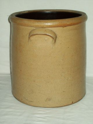 Primitive 1800 ' s 4 Bee Sting Stoneware Crock / Early 4 Gallon Antique Red Wing 4
