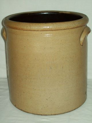 Primitive 1800 ' s 4 Bee Sting Stoneware Crock / Early 4 Gallon Antique Red Wing 6