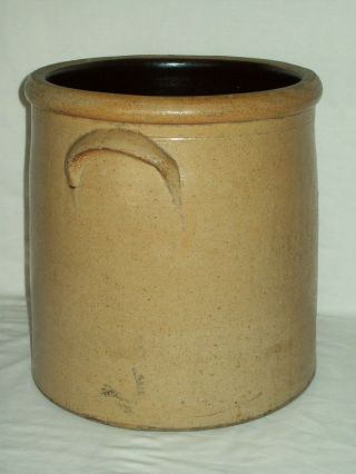 Primitive 1800 ' s 4 Bee Sting Stoneware Crock / Early 4 Gallon Antique Red Wing 8