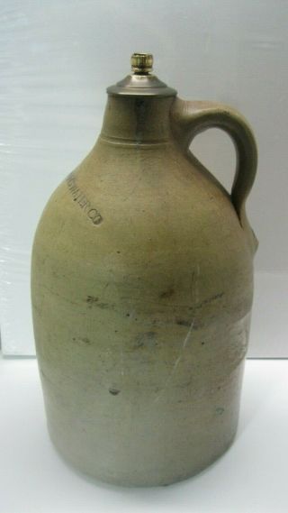 Vintage Stoneware Crock/jug Rock Ledge Spring Water Co.  Florida