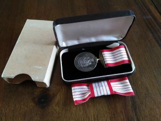 1967 Canada Confederation Sterling Silver Medal,  Ribbon And Case,
