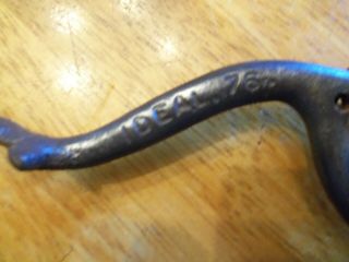 ' Ideal ' Vintage - Wood Stove,  Lid Lifter,  Curved,  Spiral Handle 3
