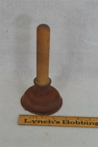 Plumbing Rubber Plunger Miniature Small Daisy Kitchen Sink 1900s Antique