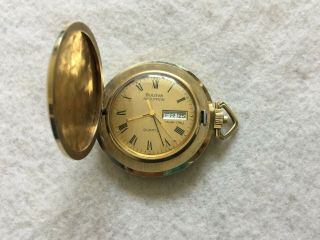 Bulova Accutron Quartz Mechanical Vintage Pocket Watch