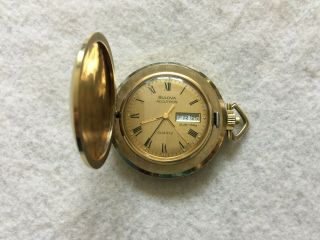 Bulova Accutron Quartz Mechanical Vintage Pocket Watch 3