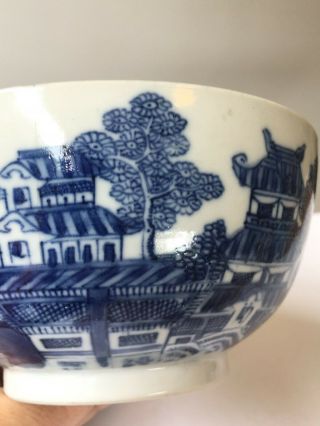 18th C Chinese Porcelain Bowl Blue And White