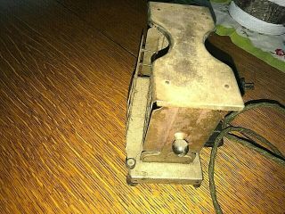 1927 TORRID WOLCOTT ANTIQUE TOASTER WITH DOUBLE CONNECTING CORD 3