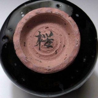 EQ12 Japanese Sake cup,  Hasami Ware by Famous Akitoshi Kurosaki,  Draft ice glaze 8