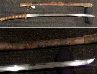 27 " Wwii Japanese Katana Takayama Sword - Rare Ww2 Shin Gunto Iai Samurai Sword