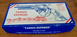 Kilgore Fargo Express Cap Gun Box - " Box Only " - No.  205 Toy Cap Pistol