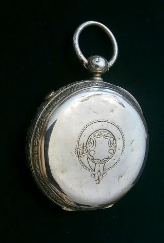15 Jewel English Silver key wind Chronograph from 1884 3