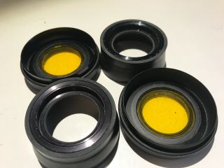 Yellow Filter And Eye Rubbers For Elcan 7 X 50 Military Binoculars,