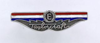 Taylorcraft " E " Award Pin Sterling Employee Pin Alliance Oh Excellence