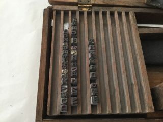 Antique 1878 R.  H.  Smith Metal Bodied Rubber Type Letter Stamps 5