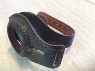Rare 1917 Elgin Sidewinder Pocket Watch 7 Jewels with Orig.  Leather Wrist Strap 6