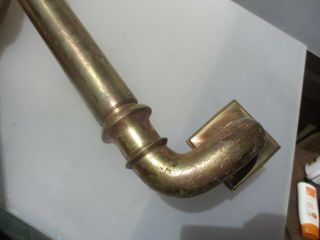 Antique Brass Door Push Pull Bar Handle Handrail Victorian Old Pull Rail 42 