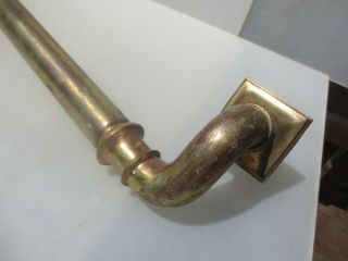 Antique Brass Door Push Pull Bar Handle Handrail Victorian Old Pull Rail 42 