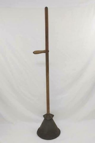 Antique Childers Rapid Washer Hand Plunger Washing Tool Laundry Agitator Metal