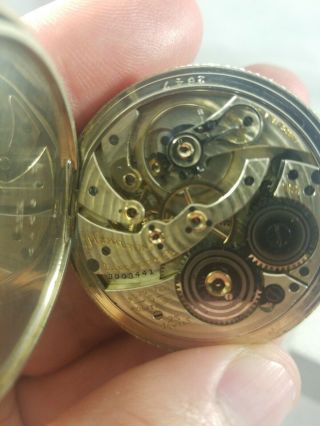 14k Solid Gold Hamilton 922 Pocket Watch 10