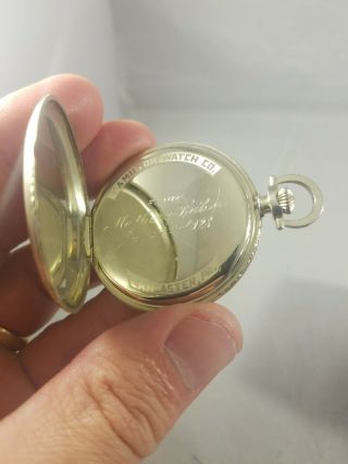 14k Solid Gold Hamilton 922 Pocket Watch 7