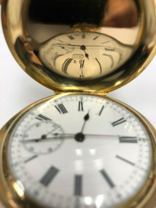 Antique 18k Quarter Repeater chronograph pocket watch 3