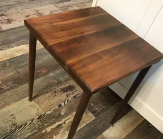 Ozark Walnutware Nesting Table Solid Walnut Wood Midcentury 3