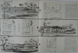 Vtg Mid Century Modern Architecture History California Ranch Designs Estes 1969 3