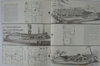 Vtg Mid Century Modern Architecture History California Ranch Designs Estes 1969 4