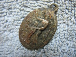 Dug Religious Medal From The U.  S.  Ford - Chancellorsville,  Va.