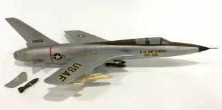 F - 105 Thunderchief Airplane Desk Model Topping Vietnam War Large Resin