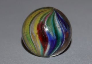 Vintage Marbles Little Clown Onionskin J/u 5/8 " - 20.  2mm