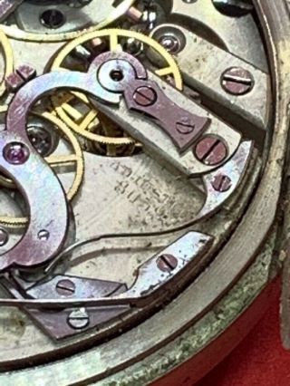 Antique Lecoultre & Co.  Chronograph Pocket Watch Runs NR 8