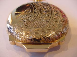AWESOME 16s HAMPDEN Wm McKinley 14 - KARAT SOLID GOLD BOXED HUNTING POCKET WATCH 3