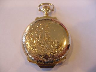 AWESOME 16s HAMPDEN Wm McKinley 14 - KARAT SOLID GOLD BOXED HUNTING POCKET WATCH 5