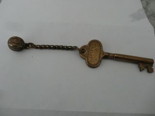 Hotel Astor Nyc Antique Brass Key And Fob
