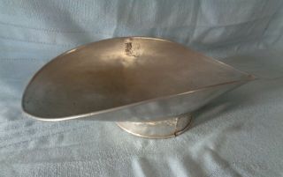 Antique Scale Pan,  Nickel Or Chrome Plated