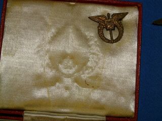 Cased WWII Czechoslovakian Pilot / Observer Badge & Mini,  Spink London (B35) 8