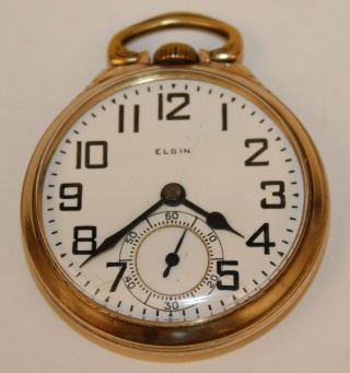 Elgin B.  W.  Raymond 21 Jewel Lever Set Pocket Watch 14