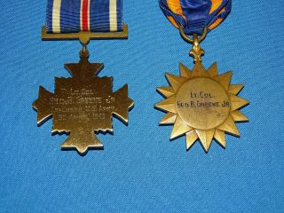 WWII AAF Medal Pair,  Named to: Lt.  Col.  Geo B.  Greene Jr 1942 (A25) 5