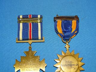 WWII AAF Medal Pair,  Named to: Lt.  Col.  Geo B.  Greene Jr 1942 (A25) 6