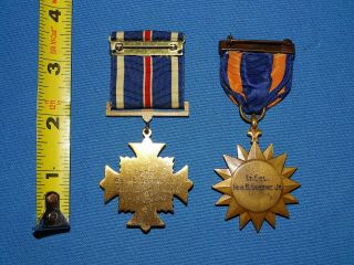 WWII AAF Medal Pair,  Named to: Lt.  Col.  Geo B.  Greene Jr 1942 (A25) 7
