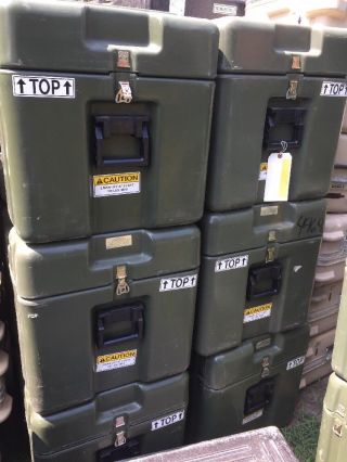 Pelican Hardigg Military Large Transport Storage Tool Case And Box 32 X 20 X 20