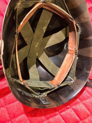 Vintage Vietnam War Helmet 2 Estate Item 6