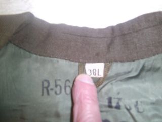Vintage US Army wool Ike Eisenhower jacket size 38L marked R - 5668 4