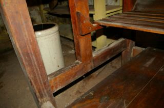Wood Craftsman vintage antique Chicago 1920s industrial drafting table desk 7