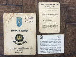 S - 3 Air Handbook From The 8th Infantry Division,  Airborne,  509th Abn Germany Era