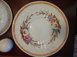 Vintage Handpainted Porcelain Italian Soup Tureen with Lid,  Ladle & Underplate 8